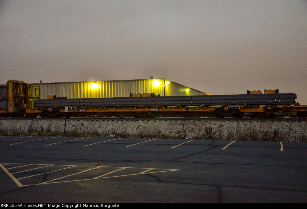 PTTX Flat Car with steel beams